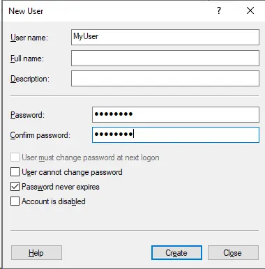 ساخت یوزر جدید