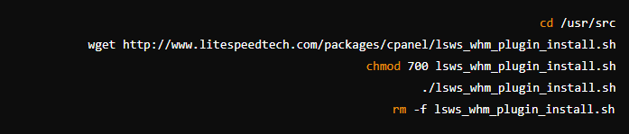 نصب پلاگین لایت اسپید مخصوص cPanel/WHM