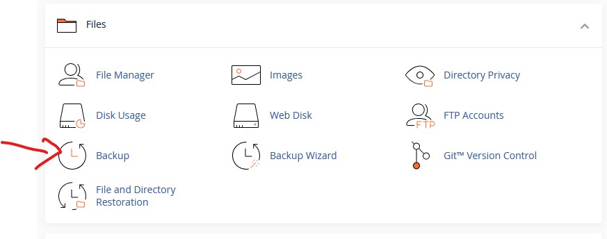 مراحل بک آپ گیری از سی پنل