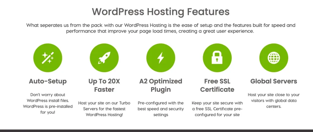 Features of a hosting suitable for WordPress