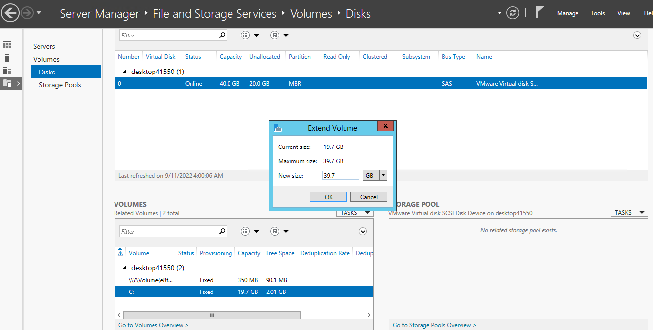 افزودن هارد در سرور مجازی