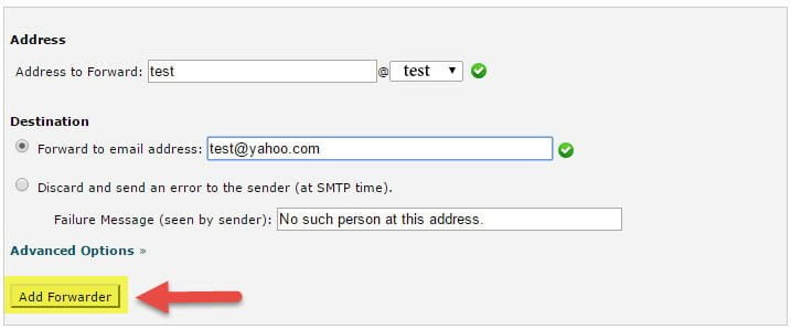 چگونگی Email Forwarding در هاست Cpanel