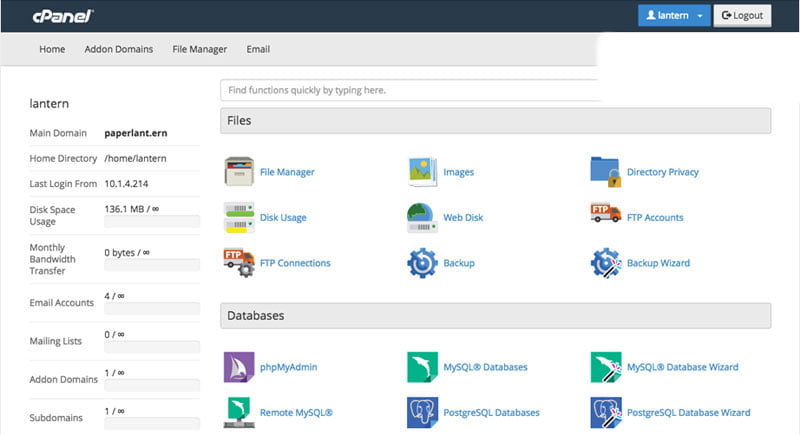 تفاوت کنترل پنل هاست سی پنل با دایرکت ادمین و پلسک رابط کاربری کنترل پنل سی پنل