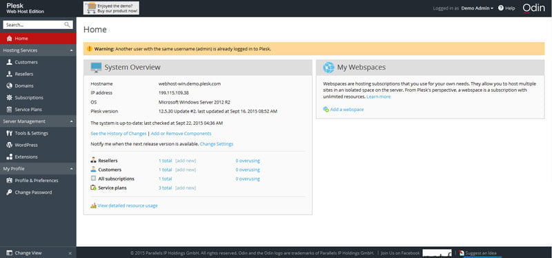 تفاوت کنترل پنل هاست سی پنل با دایرکت ادمین و پلسک