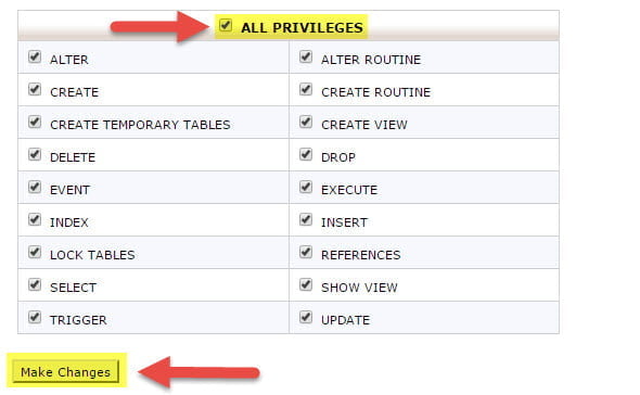 بانک اطلاعاتی در هاست سی پنل