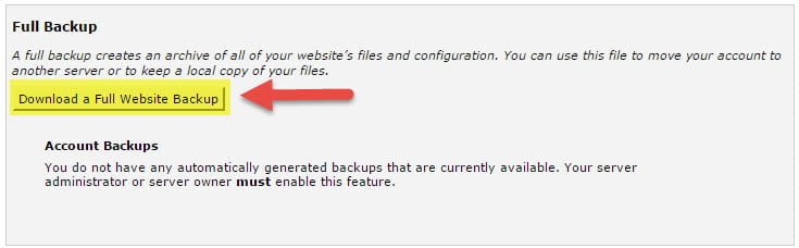 فایل ها در هاست سی پنل