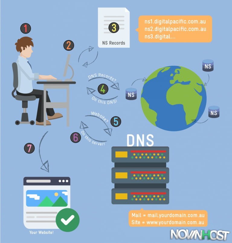 تفاوت بین NS و DNS چیست؟ تفاوت بین NS و DNS چیست؟