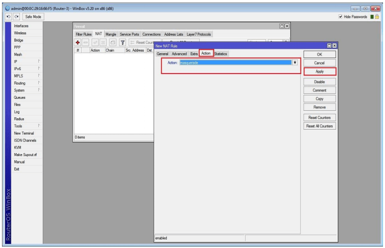 ایجاد nat در روتر R3