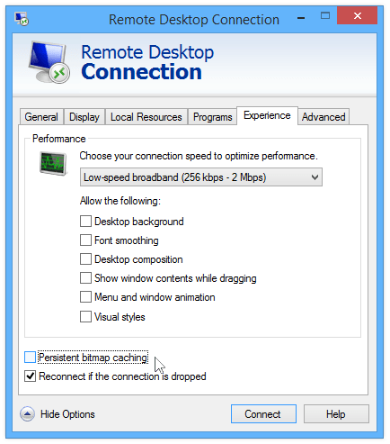 سرعت بیشتر ریموت دسکتاپ در ویندوز