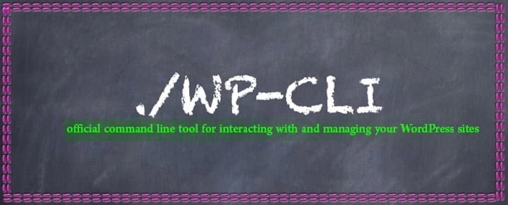 خط فرمان وردپرس