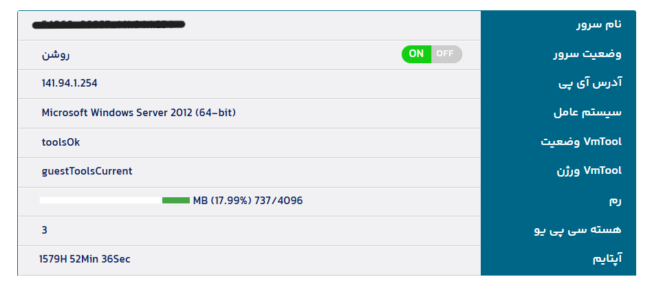 قابلیت های پنل کاربری نوین هاست