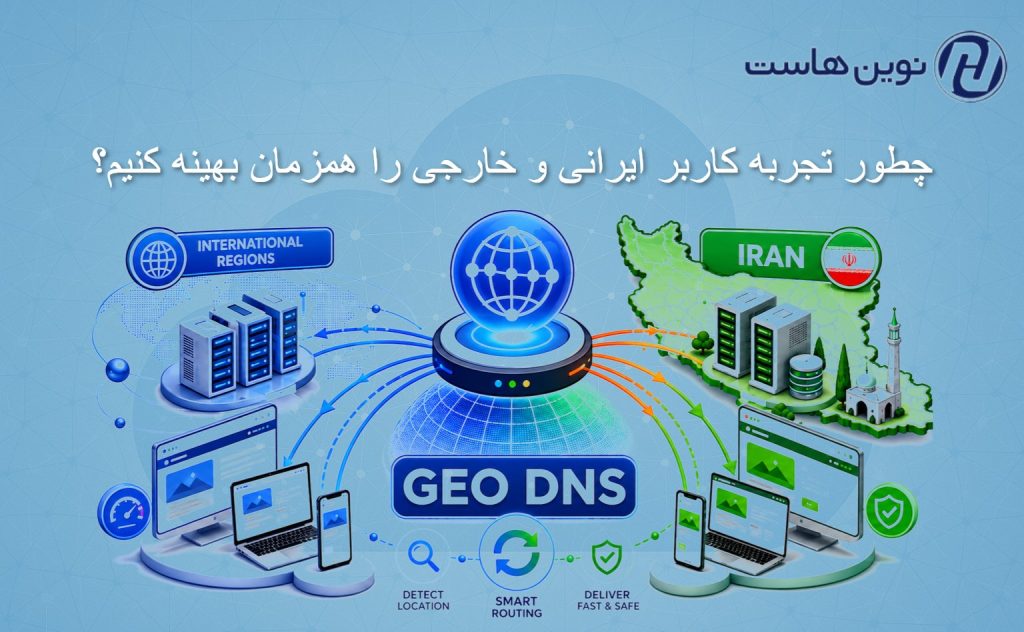 چطور با GeoDNS تجربه کاربر ایرانی و خارجی را همزمان بهینه کنیم؟