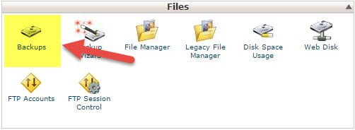 بکاپ گرفتن از فایل ها در cpanel