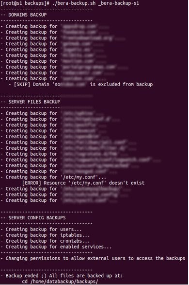 بکاپ گیری از سرور لینوکس