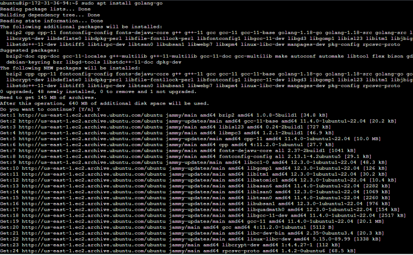 آموزش نصب Go در اوبونتو