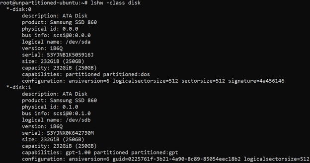 پارتیشن بندی در لینوکس