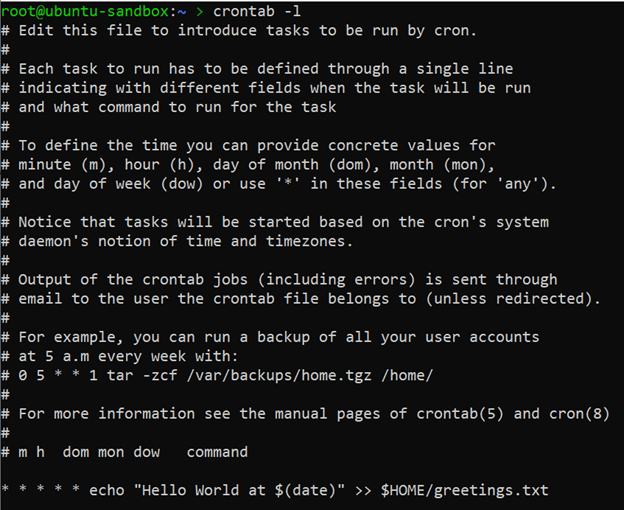کران جاب در اوبونتو