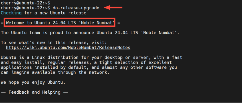 ارتقا اوبونتو