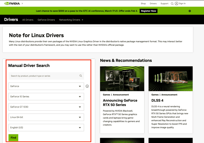 نصب درایور انویدیا در اوبونتو