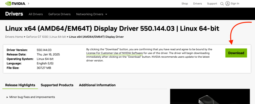 نصب درایور انویدیا در اوبونتو