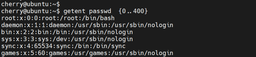 لیست کردن کاربران در لینوکس