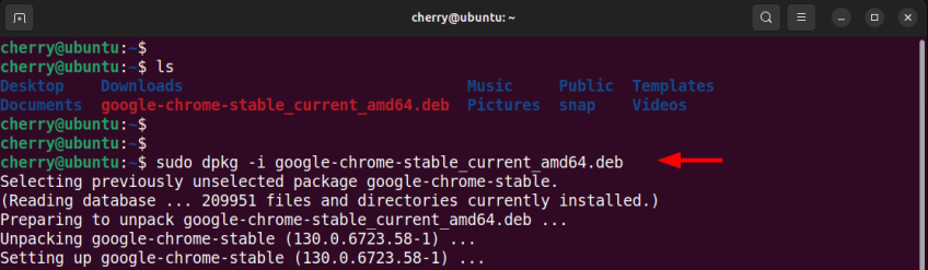 نصب گوگل کروم در ubuntu