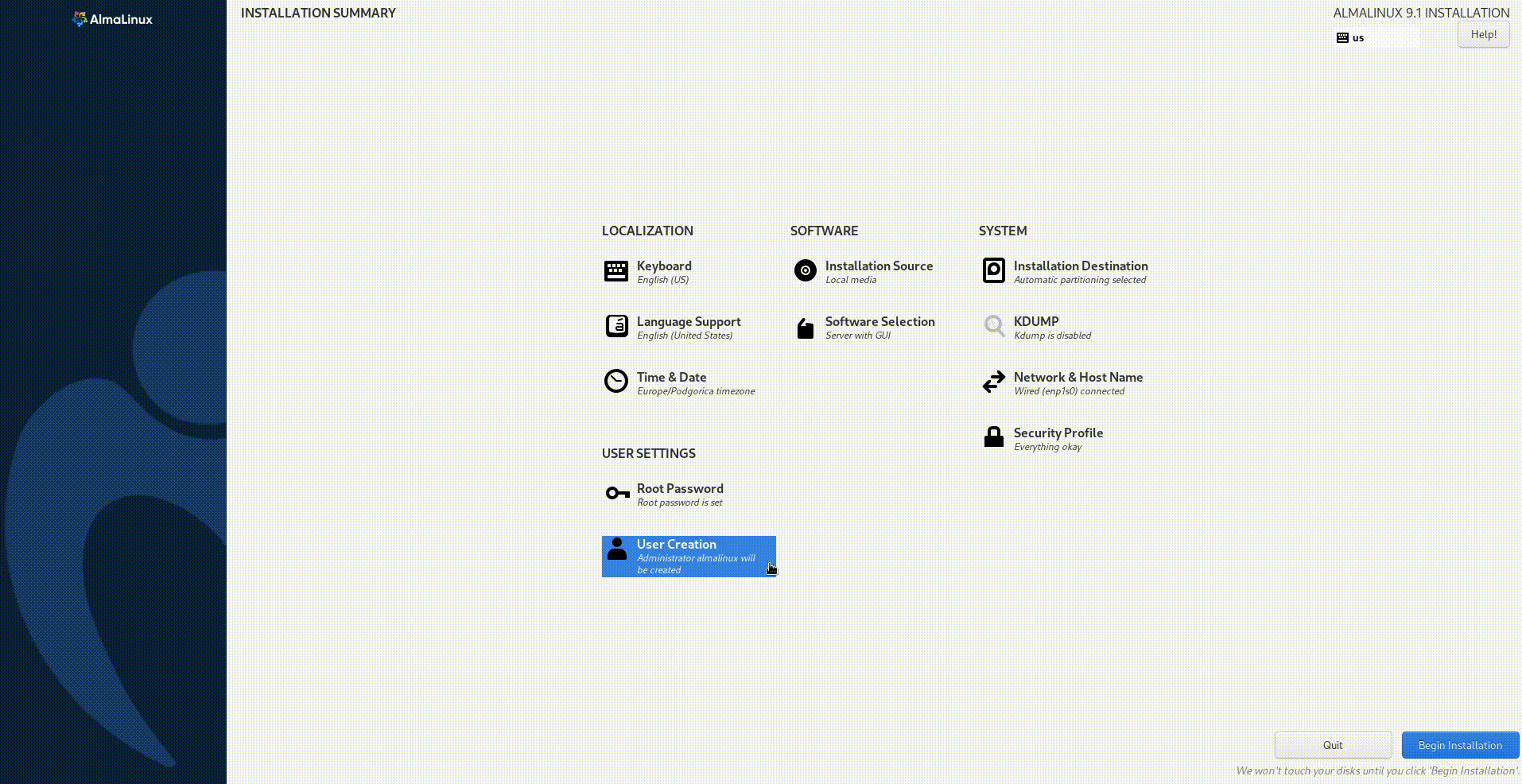 آموزش نصب آلمالینوکس