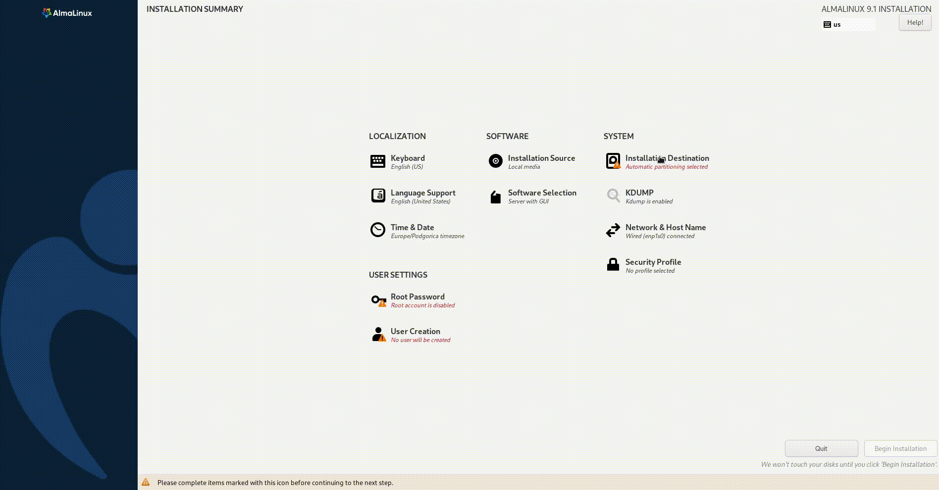 آموزش نصب آلمالینوکس