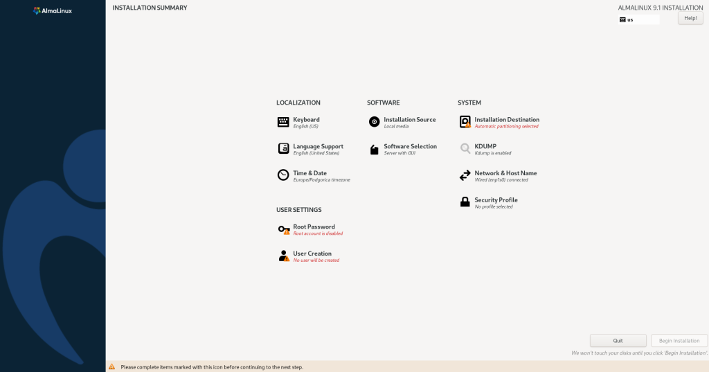 آموزش نصب آلمالینوکس