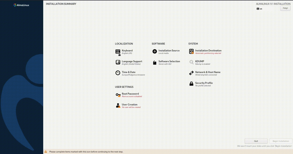 آموزش نصب آلمالینوکس