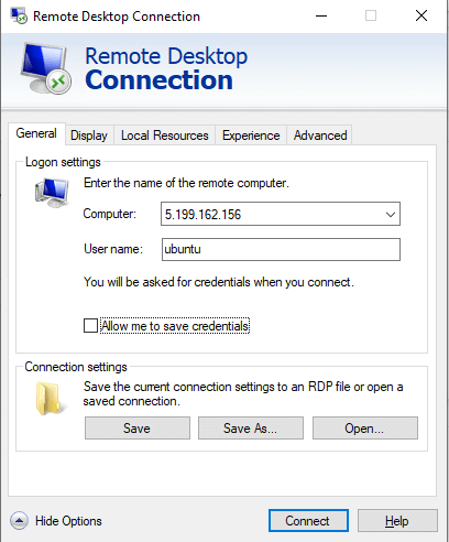 نصب Xrdp در اوبونتو