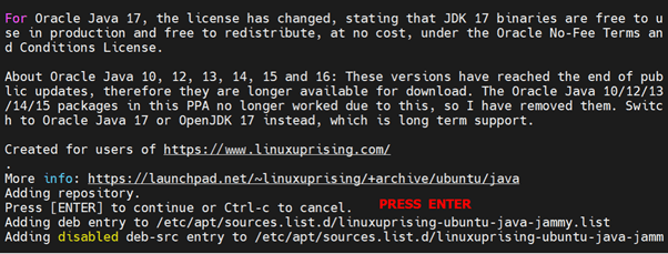 نصب جاوا در اوبونتو