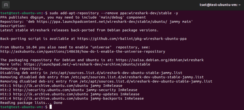 نصب وایرشارک در اوبونتو