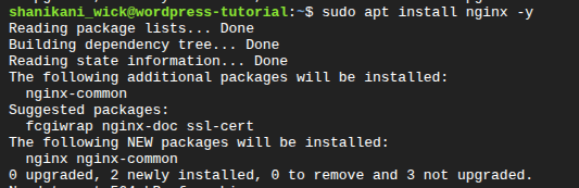 نصب وردپرس در اوبونتو