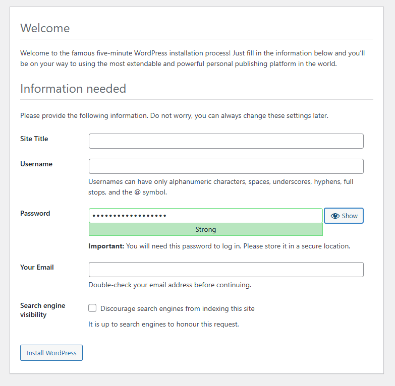 نصب وردپرس در اوبونتو