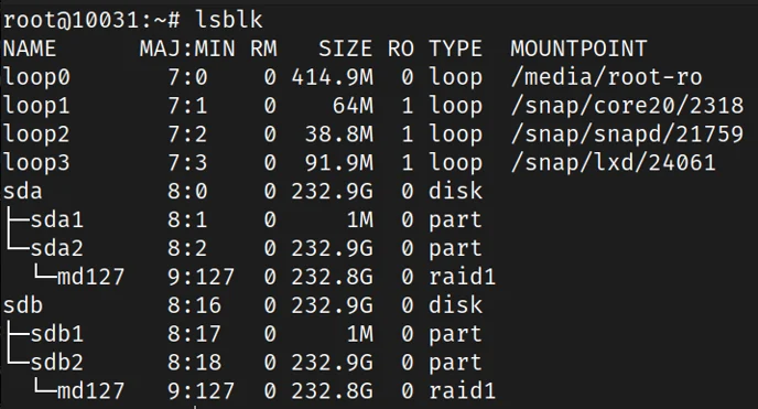 بازیابی رمز root