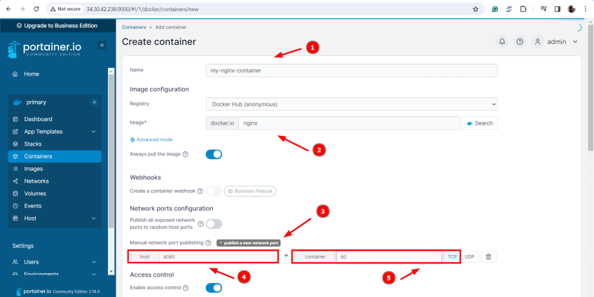 آموزش Portainer داکر