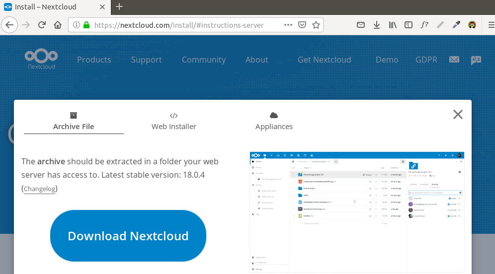 نصب NextCloud در اوبونتو